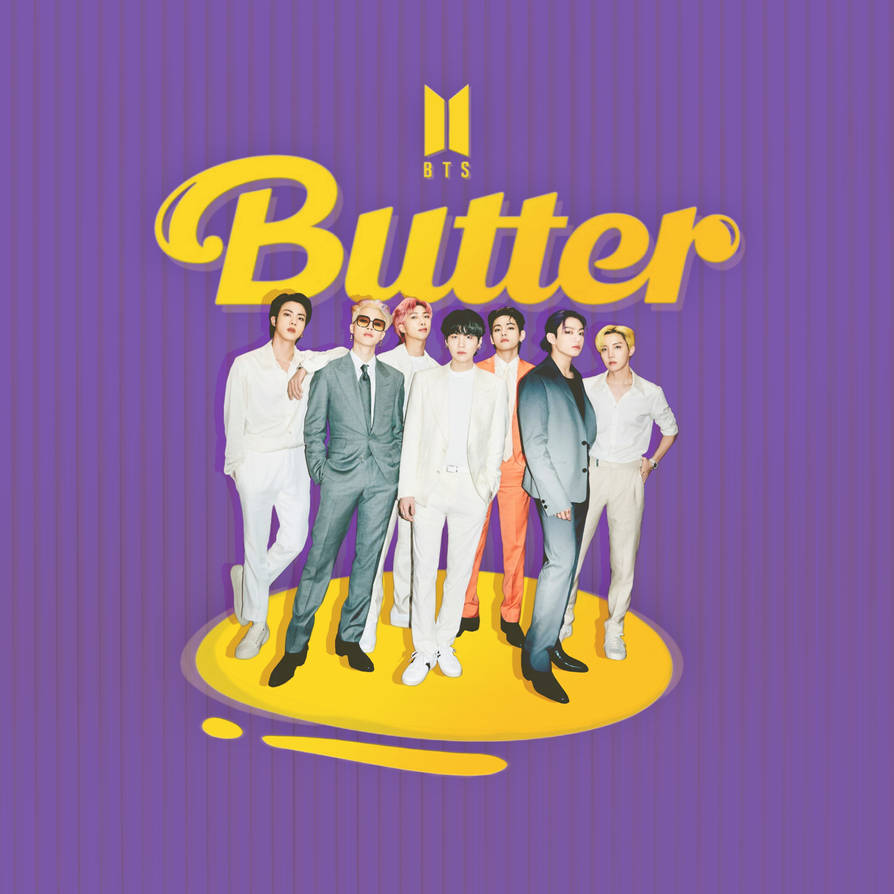 portrayed photo of bts's butter song's cover photo