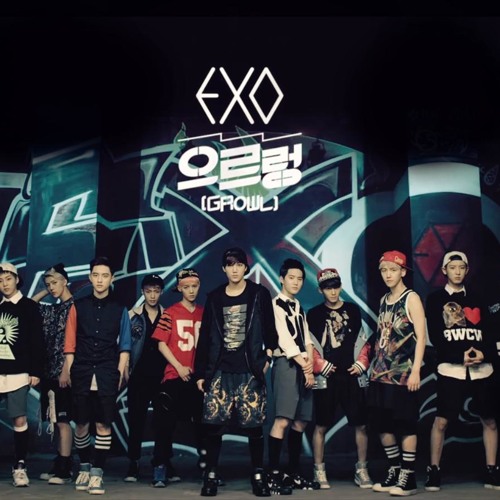 portrayed photo of exo's growl song's cover photo